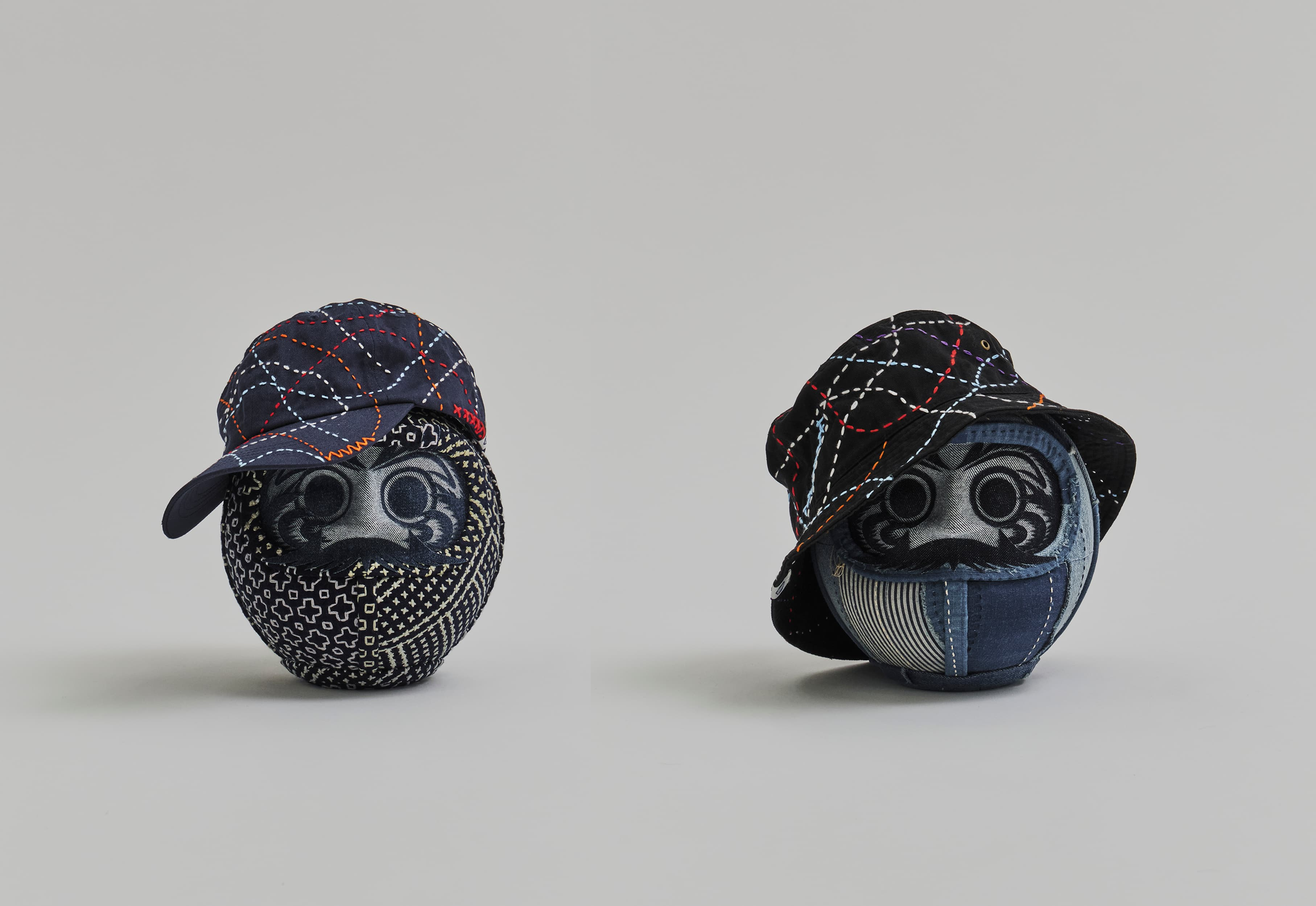 世界的に支持される “SASHIKO GALS”と”KUON”が共同開発スペシャルな達磨と別注帽子を JAPAN EDITION にて限定発売