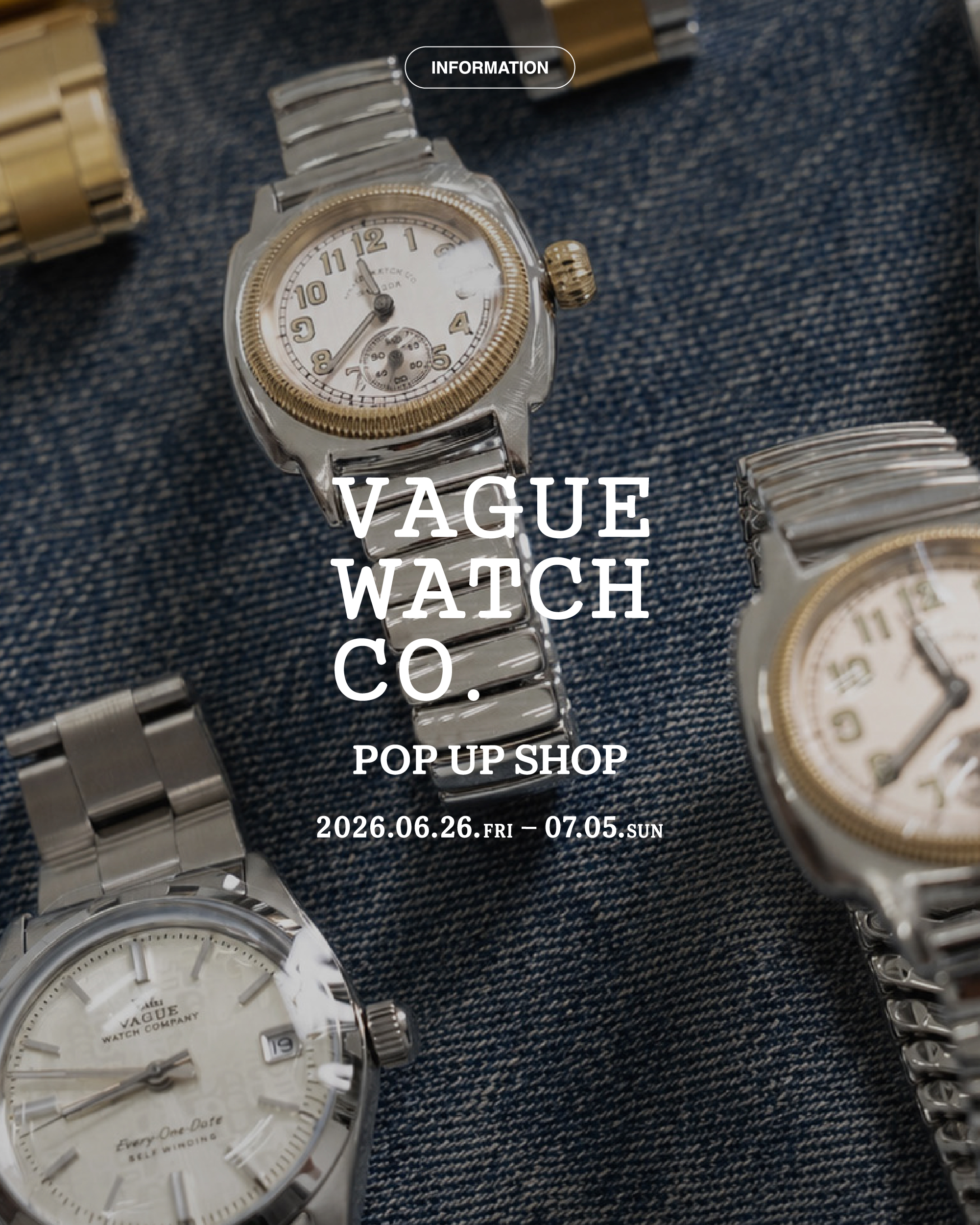 VAGUE WATCH CO. アナログ時計 TYO JAPAN JAPAN EDITION